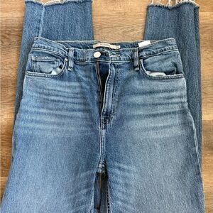 Hudson Jeans Women's High-Rise Straight Leg Denim in Light Blue